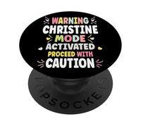 CHRISTINE Personalized Women's Gift Custom CHRISTINE PopSockets PopGrip Adesivo