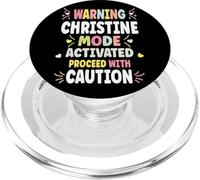 CHRISTINE Personalized Women's Gift Custom CHRISTINE PopSockets PopGrip per MagSafe