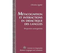 Christine Sagni Metacognition et Interactions en Didactique d (Copertina rigida)
