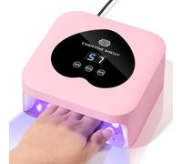CHRISTINE SHELLY Lampada Unghie UV LED Professionale per Gel e Semipermanente,Sensore Di Avvio Automatico,3 Timer 30s/60s/90s