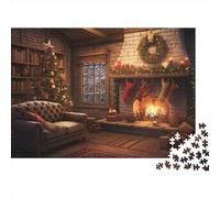 Christmas 1000 Piece Christmas Theme Puzzle - Gioco Mentale Rilassante, Divertimento EduGattoivo & Decorazione Casa Premium (Attività Di Legame Familiare)