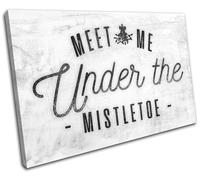 Christmas 2020 Chalkboard Retro Vintage SINGLE TELA parete arte foto stampa