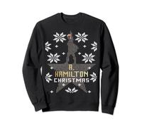Christmas A. Hamilton Ugly Sweater, A. HAM Holiday Musical Felpa