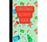 Christmas Activity Book, Connect the Dots, Word Searches, Coloring Pages, Tic-Tac-Toe games, Mazes, Free drawing, Tracing, Scissor Skills, Gluing Skills, and more!, Great for Christmas Party Favors
