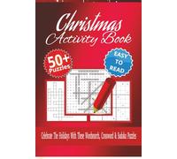 Christmas Activity Variety Book: Activity Book With Easy to Read Print about Christmas, Holidays, Season | 6x9 inches, 110 Pages | 50+ Puzzles | Solutions Included | Great for Adults, Seniors & Teens