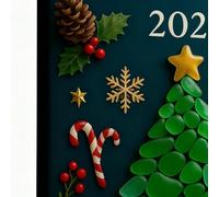 Christmas Advent, 2d Blue Pendant Collection & 24-Day Countdown Ornament Set, Elegant Holiday Collectible Decoration, for Birthday Gift, Women, Men, Boys, Girls, Home, Office, and Seasonal Celebration