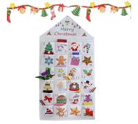 Christmas Advent Calendar, Advent Calendar with Pockets, Empty Advent Calendar, Fillable Advent Calendar, Reusable Advent Calendar, Fabric Christmas Calendar, Christmas Countdown Calendar