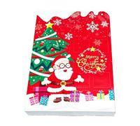 Christmas Advent Calendar Box with 24 Slots DIY Fillable Gift | White cardboard box with 24 slots, ideal for DIY filling and Christmas holiday party decor B