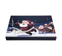 Christmas Advent Calendar Box with 24 Slots DIY Fillable Gift | White cardboard box with 24 slots, ideal for DIY filling and Christmas holiday party decor A