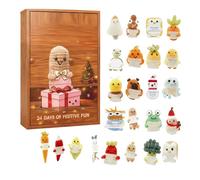 Christmas Advent Calendars 2025, 24 Days Christmas Countdown Calendar with 2D Acrylic Motivational Ornaments for Adults Kids