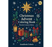 Christmas Advent Coloring Book (Blue): Mandala Scripture Edition -A 24- Day Devotional Coloring Journey with Bible Verses, Christmas Mandalas & Reflection Prompts