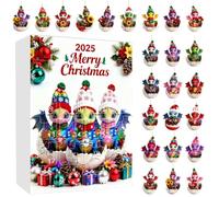 Christmas Advent Countdown Calendar - 2D Acrylic Festive Holiday Decoration - Dinosaur Christmas Countdown Ornaments,for Children Family Friends Women Men Kids Teens