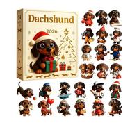 Christmas Advent Dachshund | 24 Days Dog Ornament Countdown Calendar