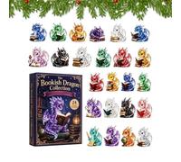 Christmas Advent Dragon | 24-piece Flat Acrylic Cute Decoration