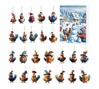 Christmas Advent Ornament Rooster | 24 Day Countdown Calendar