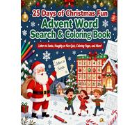 Christmas Advent word search and coloring book