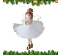 Christmas Angel Girl Ornament - Decorazione per vacanze ad ala d'oro, figurina sospesa da alberi da sogno | Affascinante Ornamento di Angel Girl per Farmhouse Door Wall Cafe Restauranti Display Stagio