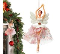 Christmas Angel Ornament - Cute Tulle Mesh Hangable Pendant Decor