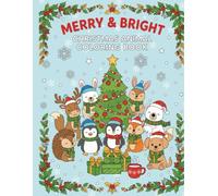 Christmas Animals Coloring Book for Kids: Holiday Fun with Cats, Dogs, and Forest Friends