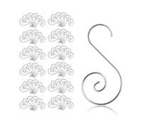 Christmas Ball Hooks, 100 Pcs Christmas Hook Ornament S-Shape Hanging Hanger for Christmas Tree Holiday Decoration