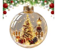 Christmas Ball Ornaments, Acrylic Festive Funny Room Decor With Lights