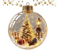 Christmas Ball Ornaments With Lights - Acrylic Festive Funny Room Decor