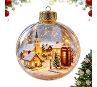 Christmas Ball Ornaments With Lights - Acrylic Festive Funny Room Decor