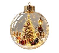 Christmas Ball Ornaments with Lights - Festive Funny Room Decor