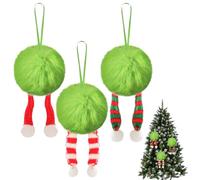 Christmas Ball, Plush Ornament Set, Soft Holiday Decor, 2.4-Inch Weather-Resistant Balls, Ideal for Tree, Stair, Garden, Banister, Fireplace, Window, Pathway, Tabletop Displays, Amazing Present