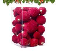Christmas Balls - Party Supplies Pendant Home Decor,Christmas Ball Decoration for Tree,for Wall Window Door Bedroom Living Room Indoor Outdoor Fireplace Mantel Kitchen Holiday