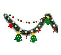 Christmas Banner Felt - Snowflake Holiday Decor | LED String Lights