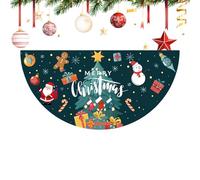 Christmas Banner, Waterproof Christmas Door Flag, Half Fan Shaped Seasonal Bunting Flag Decoration For Party Photo Classroom Gathering Fireplace Mantel Yard Garden Indoor Outdoor Graduation