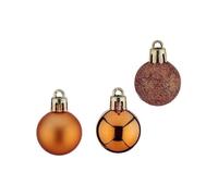 Christmas Baubles 12 Units Ã 3 cm Orange Plastic