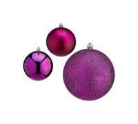 Christmas Baubles Krist+ Purple Plastic Ã 10 cm 6 Units