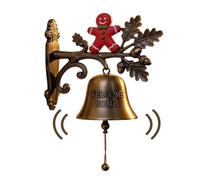 Christmas Bell Decorations, Season Theme Welcome Bells, 7.09x7.09 Inches Versatile & Holiday Gatherings, Farmhouse Seasonal Decors for Entryway, Home, Kitchens, Porches, Yard, Garden, Indoor Display