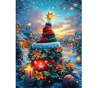 Christmas Bell in Magical Forest Puzzle 1000 Pezzi Van Gogh Per Amanti Dell'arte Cartone Rigido Anti Riflesso Notte Stellata Per Decorazione Soggiorno Qualità Museale Top Vendita 1000 PCS
