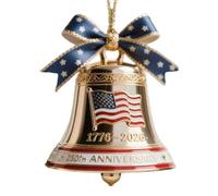 Christmas Bell Ornaments 250th America's Founding Bell Hangable Pendant