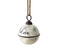 Christmas Bell Ornaments, Vintage Metal Hanging Decoration, Rustic Jingle Bell Pendant, With Rope Loop And Distressed Finish, Holiday Decoration Accessory Category, for Tree Door Wreath Outdoor Knob