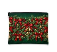 Christmas Bells and Pine Festive Jingle - Trousse per trucchi, 18 x 22 cm
