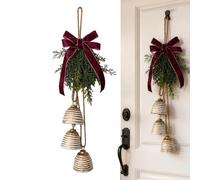 Christmas Bells For Decoration Metal Vintage Decorative Holiday Pendant
