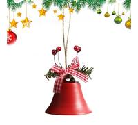 Christmas Bells - Metal Jingle Tree Bells | Christmas Antique Bells with Christmas Bow/Berries | Wind Chimes Hanging Harmony Bells Ornament for Christmas Decorations