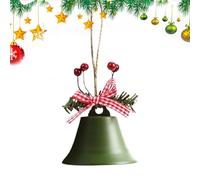 Christmas Bells - Metal Jingle Tree Bells | Christmas Antique Bells with Christmas Bow/Berries | Wind Chimes Hanging Harmony Bells Ornament for Christmas Decorations