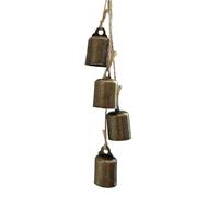 Christmas Bells, Vintage Cow Bells, Iron Noise Makers, Rustic Tree Ornaments, Versatile And Reusable, Outdoor Wind Chimes, For Garden Wall Wreath Porch Yard Use, 1.02x1.69 Inches
