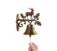 Christmas Bells | Welcome Doorbell Decoration | Vintage Santa Claus Reindeer Snowman Hanging Bell For Indoor Outdoor Home Garden Yard Farmhouse Front Door Christmas Holiday Décor