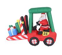 Christmas Blow Up Babbo Natale Decore Gonfiabile con la Luce a LED per Cortile all'aperto, Giardino, Poliestere 210t (Spina Europea)