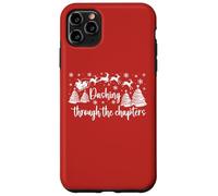 Christmas Book Lover Santa Dashing Through One More Chapter Custodia per iPhone 11 Pro Max