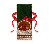 Christmas Bottle Cover | Christmas Red Wine Bottle Cover | Christmas Bottle Decorations | Bag Protector Wine Bottle Cover | Decorations Holiday | Gingerbread Man Wine Bags Christmas Decorations