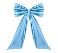 Christmas Bow - Oversized Large Holiday Decoration With Tie & Long Streamers, Extra Large 25x41 Inch Decorative Bow For Wall, Door, Wreath, Mantel, Staircase, Fence, Living Room, Bedroom, Photo Booth