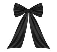 Christmas Bow - Oversized Large Holiday Decoration With Tie & Long Streamers, Extra Large 25x41 Inch Decorative Bow For Wall, Door, Wreath, Mantel, Staircase, Fence, Living Room, Bedroom, Photo Booth