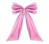 Christmas Bow - Oversized Ribbon Decoration, Big Festive with Long Streamers, Reusable Fabric, Eye Catching Holiday Ornament | for Bedroom Photo Booth Wall Door Tovaglia Wreath Staircase Backdro